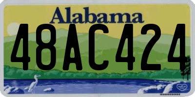AL license plate 48AC424