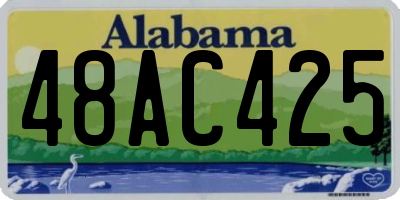 AL license plate 48AC425