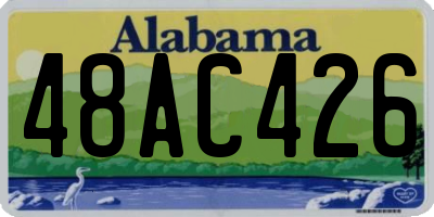 AL license plate 48AC426