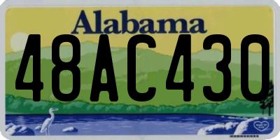 AL license plate 48AC430
