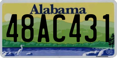 AL license plate 48AC431
