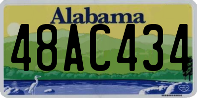AL license plate 48AC434