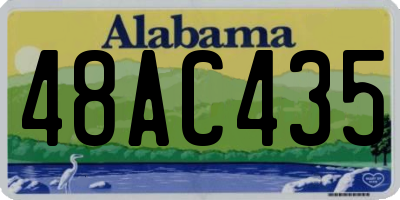 AL license plate 48AC435