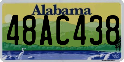 AL license plate 48AC438