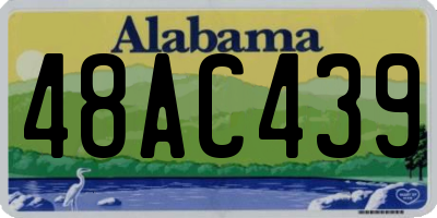 AL license plate 48AC439