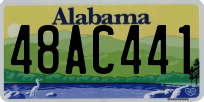 AL license plate 48AC441