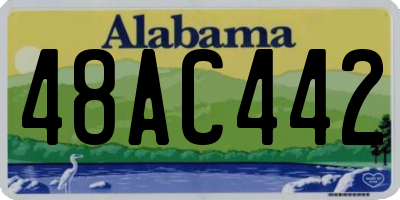 AL license plate 48AC442