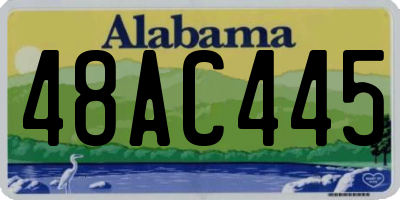 AL license plate 48AC445