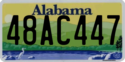 AL license plate 48AC447