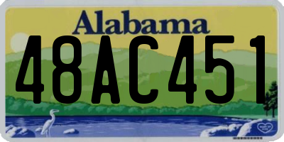 AL license plate 48AC451
