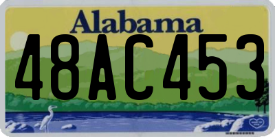 AL license plate 48AC453