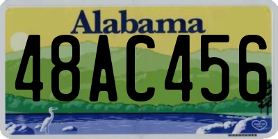 AL license plate 48AC456