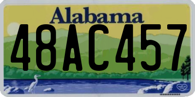 AL license plate 48AC457