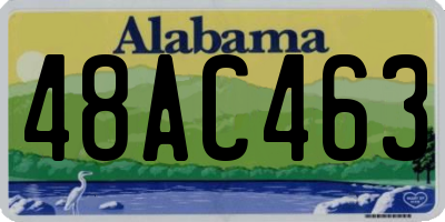 AL license plate 48AC463