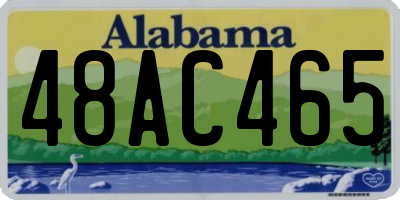 AL license plate 48AC465