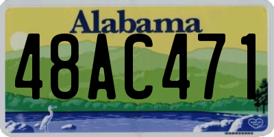 AL license plate 48AC471