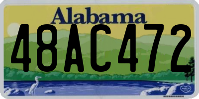 AL license plate 48AC472