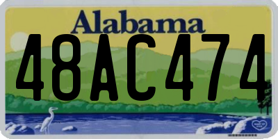 AL license plate 48AC474