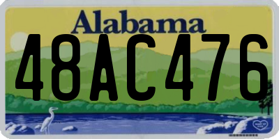 AL license plate 48AC476