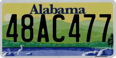 AL license plate 48AC477