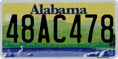 AL license plate 48AC478
