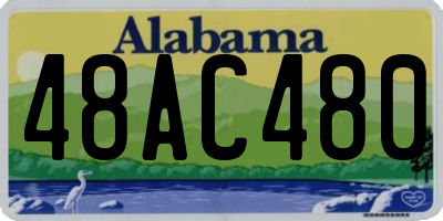 AL license plate 48AC480