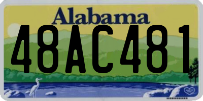 AL license plate 48AC481