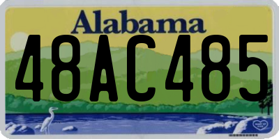 AL license plate 48AC485