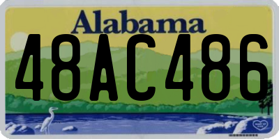 AL license plate 48AC486