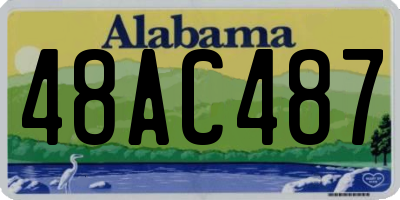 AL license plate 48AC487