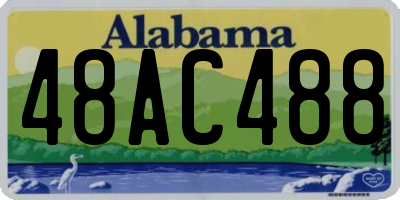 AL license plate 48AC488