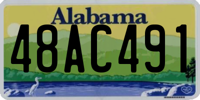 AL license plate 48AC491