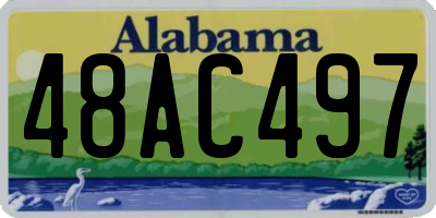 AL license plate 48AC497