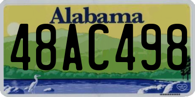 AL license plate 48AC498