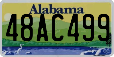 AL license plate 48AC499