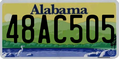 AL license plate 48AC505