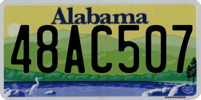 AL license plate 48AC507