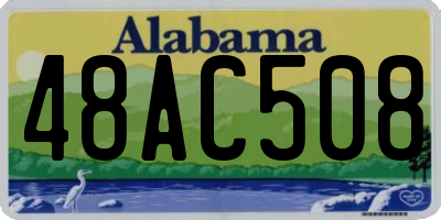 AL license plate 48AC508