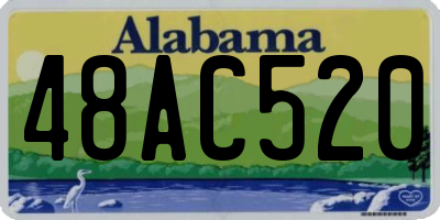 AL license plate 48AC520