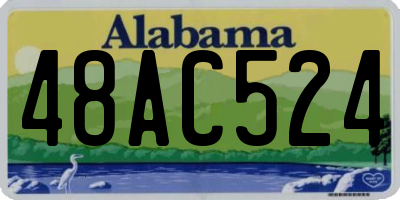 AL license plate 48AC524