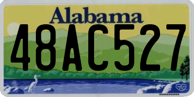 AL license plate 48AC527