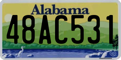 AL license plate 48AC531