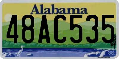 AL license plate 48AC535