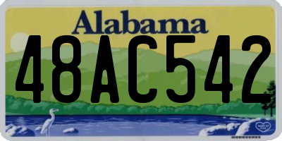 AL license plate 48AC542