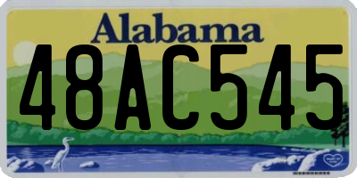 AL license plate 48AC545