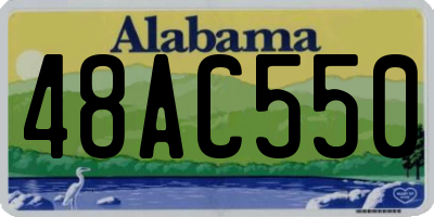 AL license plate 48AC550