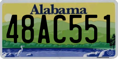AL license plate 48AC551