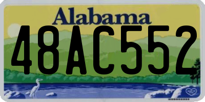 AL license plate 48AC552