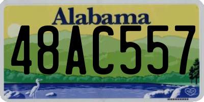 AL license plate 48AC557