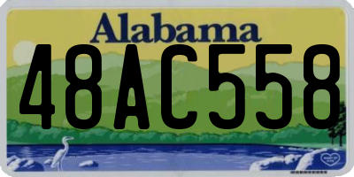 AL license plate 48AC558
